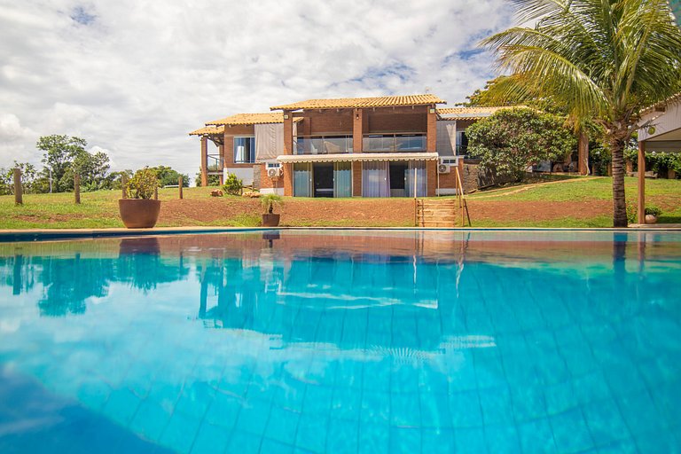 Chácara c/ Piscina Aquecida, Jacuzzi e Sinuca