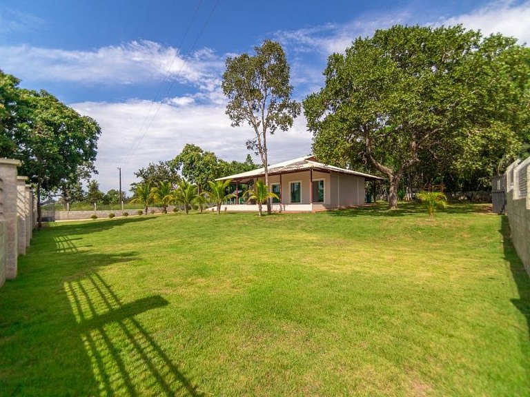 Chácara encantadora com 5 quartos, piscina e mesa de sinuca