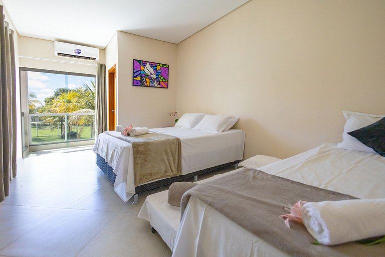 Rancho paradisíaco c/ 7 suítes no Lago das Brisas
