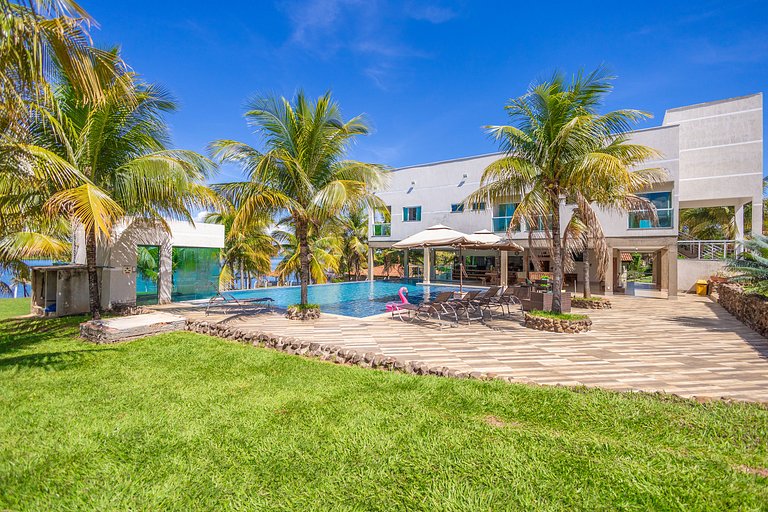 Rancho paradisíaco c/ 7 suítes no Lago das Brisas