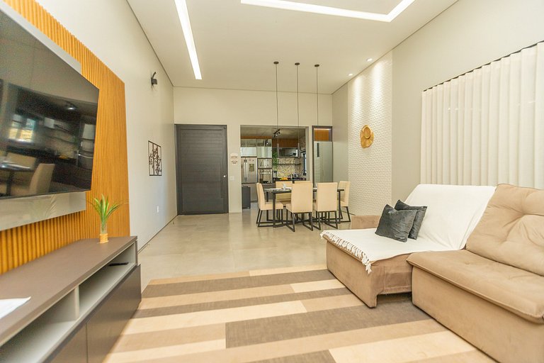 Casa familiar e aconchegante a 8 min do Hot Park
