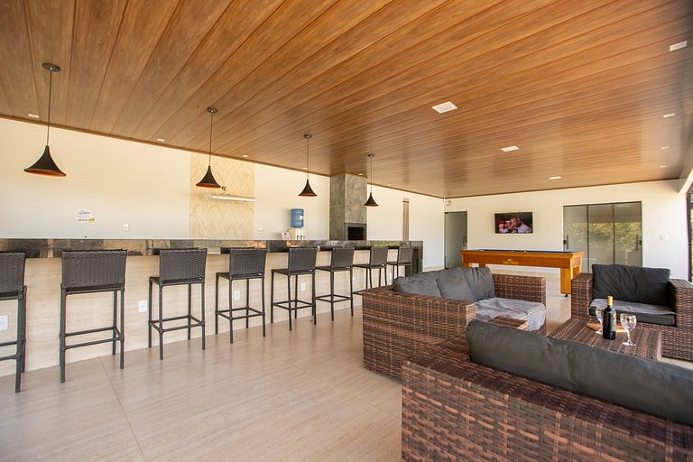 Cabana com Hidro Privativa e Piscina Infinita