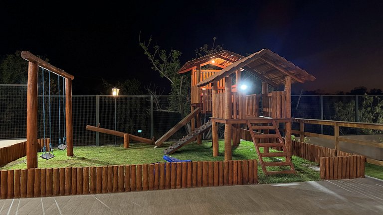 Chácara Incrível: Deck c/ Piscina, Hidro e Pesca
