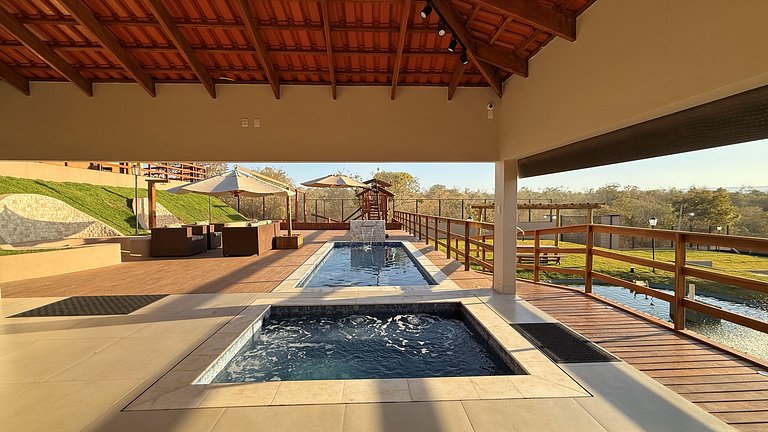 Chácara Incrível: Deck c/ Piscina, Hidro e Pesca