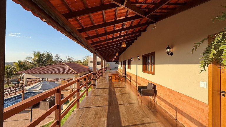 Chácara Incrível: Deck c/ Piscina, Hidro e Pesca