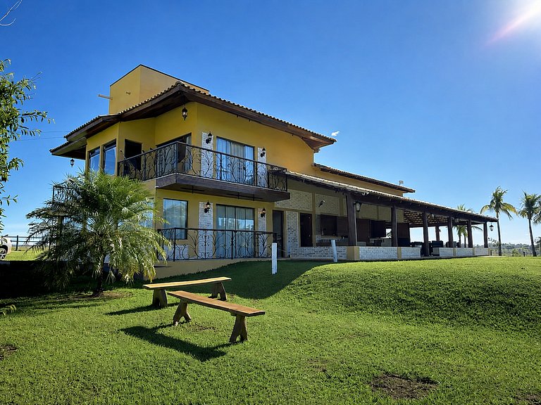 Casa de Campo Premium | 5 Suítes e Lago Privativo