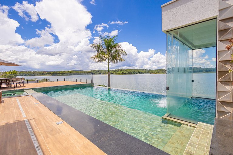 Paraíso à Beira Lago, Piscina e Vista Espetacular