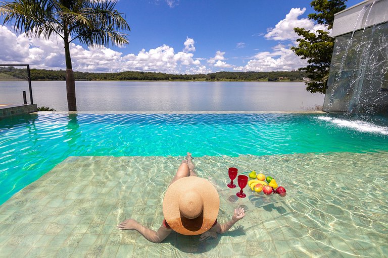 Paraíso à Beira Lago, Piscina e Vista Espetacular